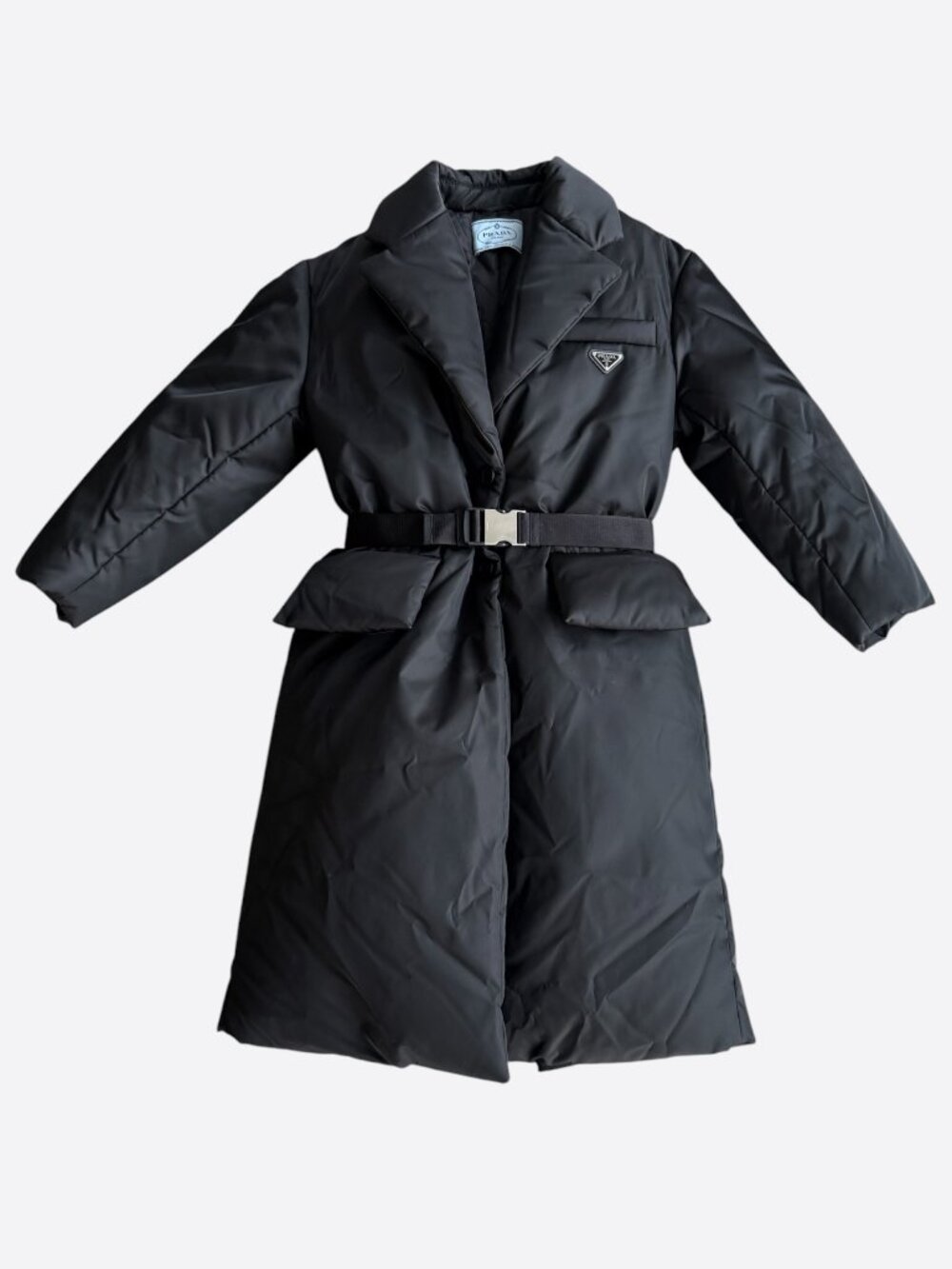 Prada Black Nylon Puffer Women's Coat